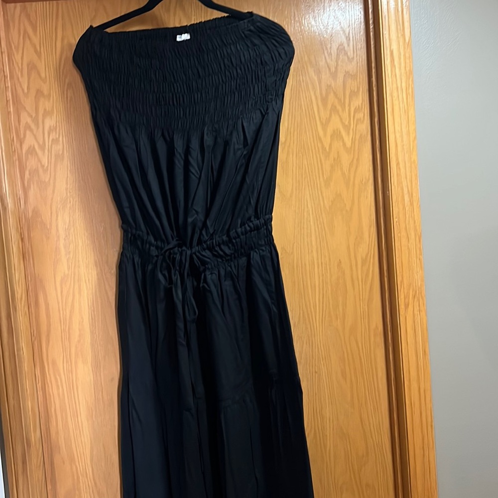 Strapless full length pantsuit